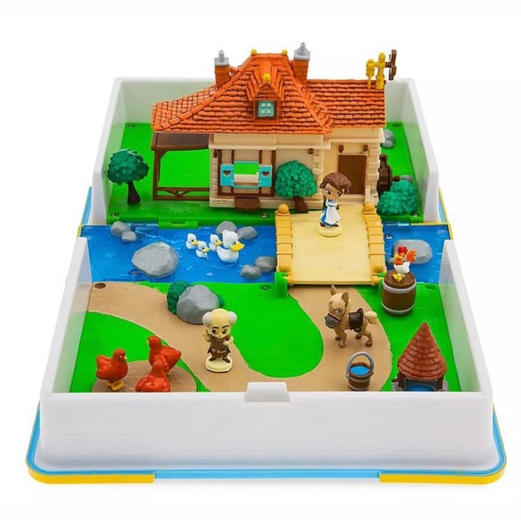Disney Parks Beauty & Beast Princess Belle Storybook Castle Playset NEW - Picture 1 of 5